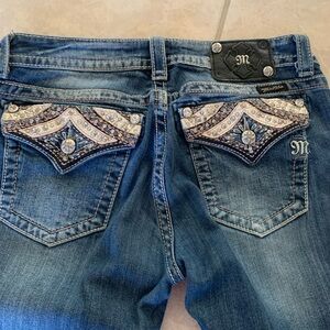 Miss Me Women's Blue Embellished Jeans
